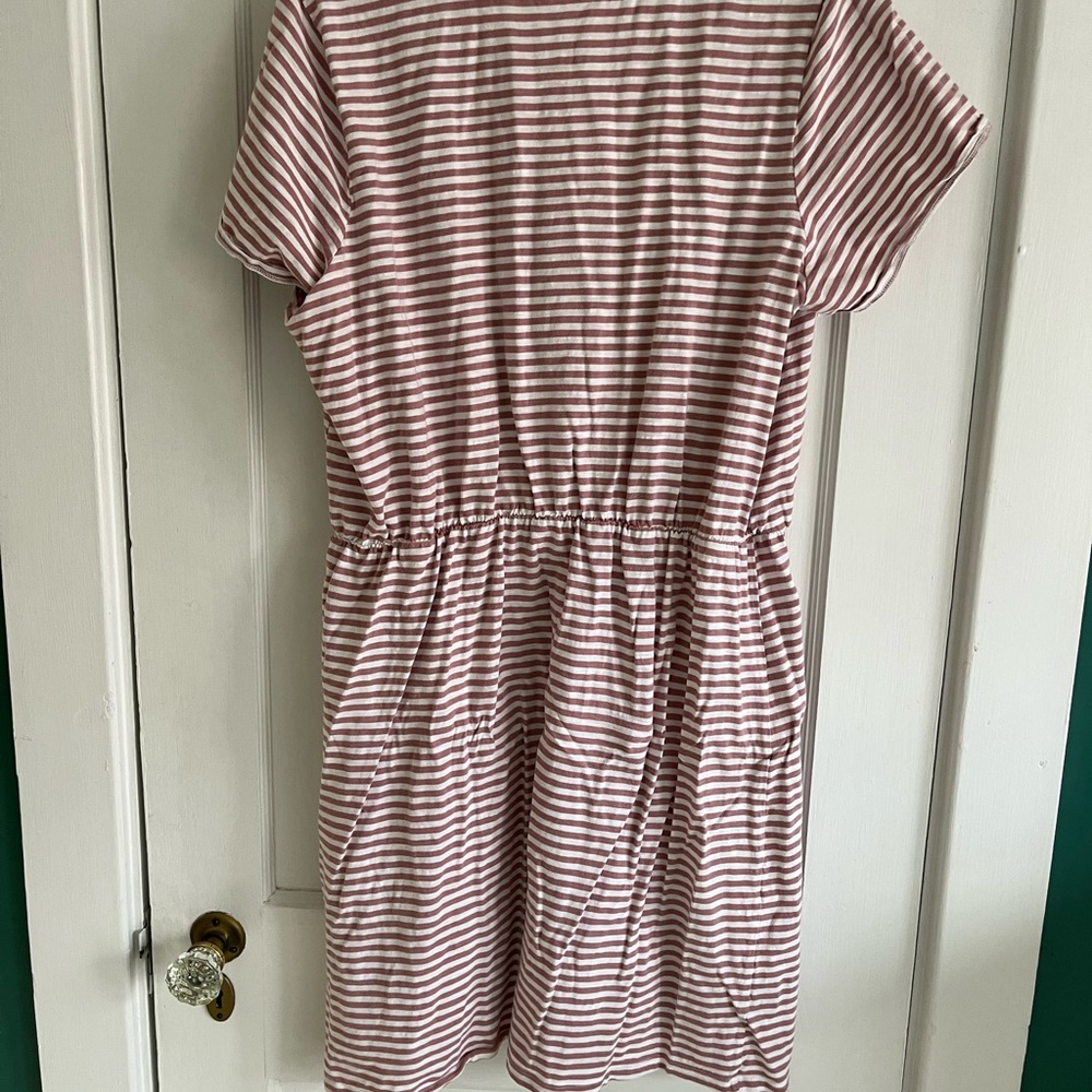 Old Navy Pink and White Striped Sundress